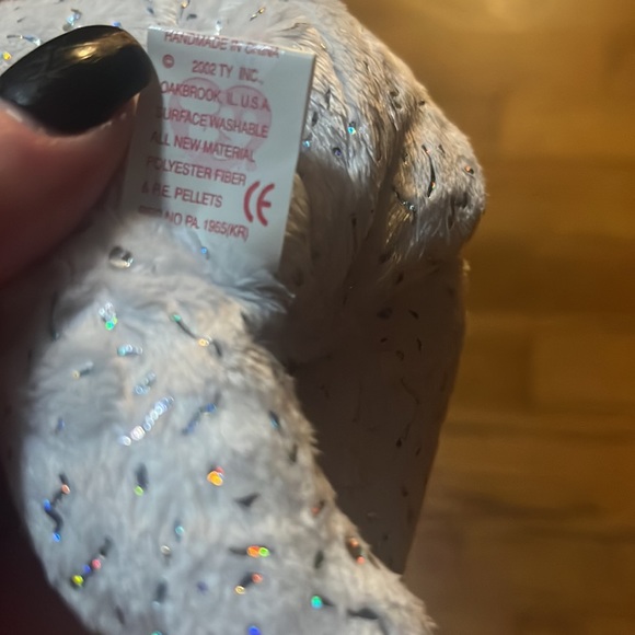 Ty Beanie Babies 2002 " Decade" 10th Anniversary White Bear Plush 9" Retired - Picture 8 of 12